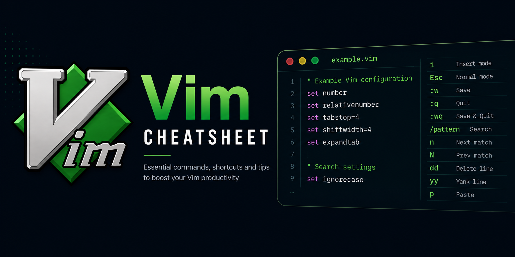 A Vim banner